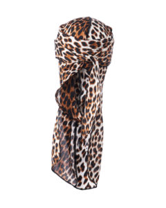 Leopard Silk Durag Long