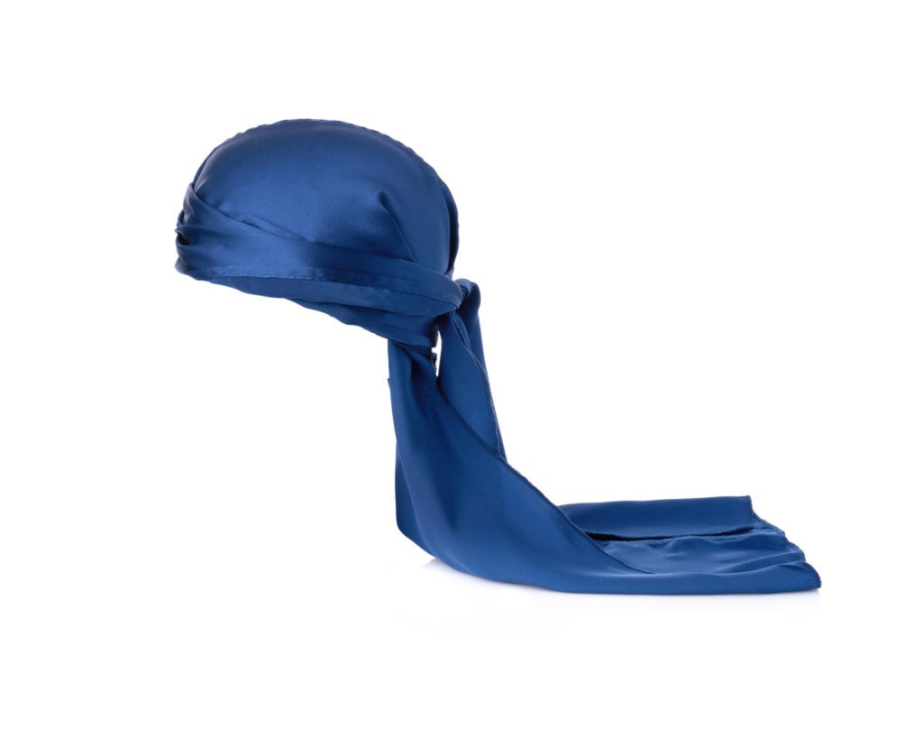 Sapphire Blue Silk Durag 100 Authentic Pure Silk Durag (USA made)