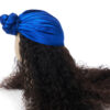 Royal Blue Silk Head Wrap
